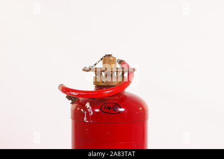 building fire safety, fire extinguisher Stock Photo