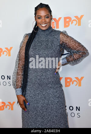 Los Angeles, United States. 05th Nov, 2019. Novi Brown arrives for the premiere of 'Honey Boy' at the ArcLight Hollywood Cinerama Dome in Los Angeles, California on Tuesday, November 5, 2019. Photo by Chris Chew/UPI Credit: UPI/Alamy Live News Stock Photo