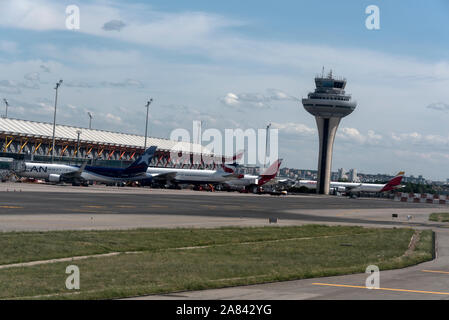 Adolfo Suárez Madrid–Barajas Airport ( Madrid International  airport in Madrid, SpainMadrid-Barajas Adolfo Suárez Airport, Aeropuerto de Madrid-Baraja Stock Photo