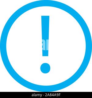 exclamation mark icon on white background. exclamation mark sign. Stock Vector