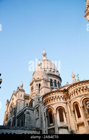 Sunrise in Montmartre, Sacré Coeur, Paris Stock Photo