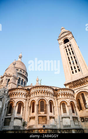 Sunrise in Montmartre, Sacré Coeur, Paris Stock Photo