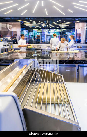 4 Nov 19. Melbourne, Australia. Pastry making at the famous Lune in Melbourne, Victoria. Stock Photo