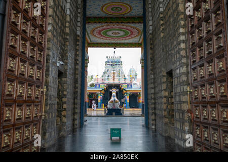 Nainativu island, Hindu temple Sri Naga Pooshani Amman Kovil, Sri Lanka Stock Photo