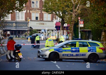 police incident are investigating stabbing of man in muswell hill north london 31st october 2019 Stock Photo