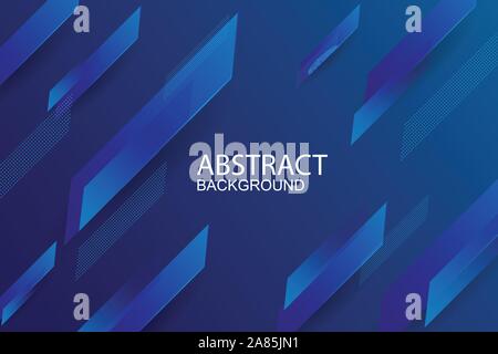 Colorful geometric sports background. Dynamic shapes composition. Eps10 vector. Blue color. Stock Vector