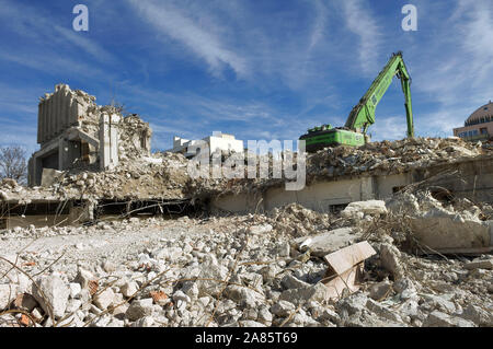 building demolition, Munich, Bavaria, Germany Stock Photo