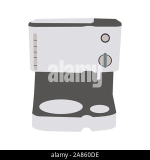Dark and light grey stove and overhead operator set Stock Vector