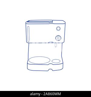 Purple vector illustration of a kitchen stove and over head operator Stock Vector