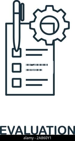 Evaluation vector icon symbol. Creative sign from quality control icons ...