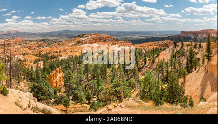 Panoramic view over Bryce Canyon Utah Stock Photo