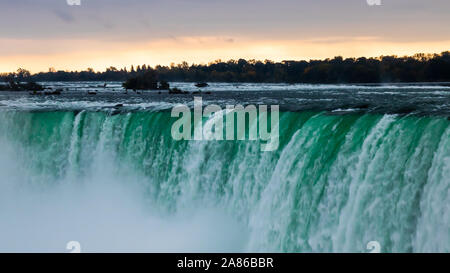 Magnificent Niagara Falls during sunrise - Ontario, Canada Stock Photo