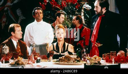 HOWARD,BOHRINGER,STEWART,MIRREN,COOK,GAMBON, THE COOK  THE THIEF  HIS WIFE and HER LOVER, 1989 Stock Photo