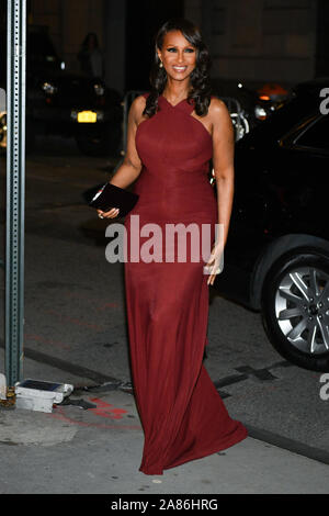 Iman- Fashion Group International's Night of Stars Gala, Arrivals, Cipriani Wall Street, New York, USA - 24 Oct 2019 Stock Photo