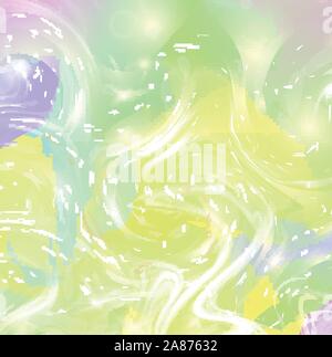 Galaxy fluid fantasy background in vibrant baby colors. Liquid unicorn minimal rainbow mesh pattern. Abstract dynamic template in princess colours. Fa Stock Vector