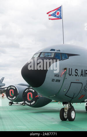 VANDALIA, OHIO / USA - JUNE 23, 2018: A United States Air Force KC-135 Stratotanker at the 2018 Vectren Dayton Airshow. Stock Photo