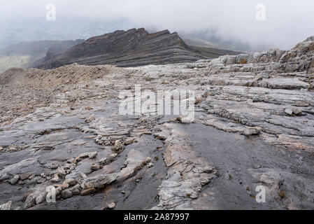 Boyaca, Colombia. Barren landscape during an overcast day Stock Photo