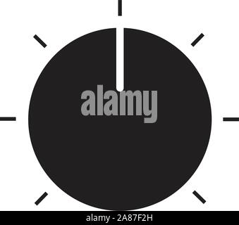 volume control icon on white background. volume control sign. flat style. Stock Vector