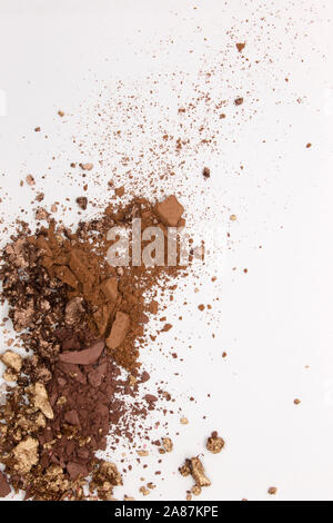This is a photograph of a Matte Brown, Metallic Gold, and Deep Brown ...