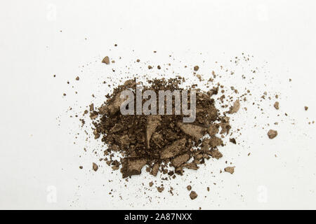 This is a photograph of a Deep Brown shimmery powder Eye shadow ...