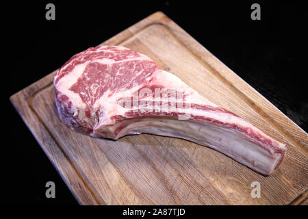 Tomahawk steak Cut Out Stock Images & Pictures - Alamy