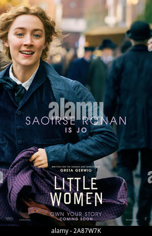 RELEASE DATE: December 25, 2019 TITLE: Little Women STUDIO: Columbia Pictures DIRECTOR: Greta Gerwig PLOT: Four sisters come of age in America in the aftermath of the Civil War STARRING: SAOIRSE RONAN as Jo March. Poster Art. (Credit Image: © Columbia Pictures/Entertainment Pictures) Stock Photo