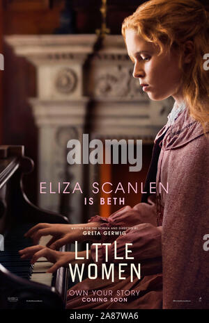 RELEASE DATE: December 25, 2019 TITLE: Little Women STUDIO: Columbia Pictures DIRECTOR: Greta Gerwig PLOT: Four sisters come of age in America in the aftermath of the Civil War STARRING: ELIZA SCANLEN as Beth March. Poster Art. (Credit Image: © Columbia Pictures/Entertainment Pictures) Stock Photo