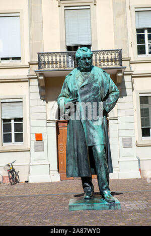 Robert Wilhelm Bunsen statue in Heidelberg, Southwest Germany Europe EU Stock Photo