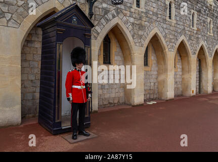 A Windsor Castle Guard Stock Photo