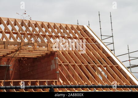 a new house rough construction Stock Photo