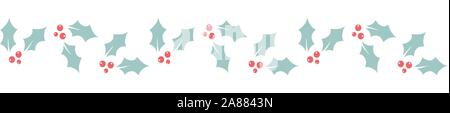 Christmas festive poinsettia frame. Holiday image for design banner, ticket, invitation or card, leaflet and so on. Stock Vector