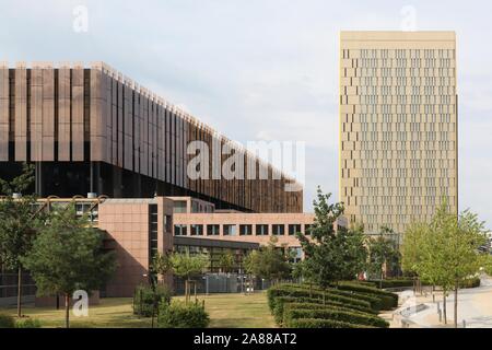 Luxembourg city, Luxembourg - July 21, 2018: Court of Justice of the European Union in Kirchberg, Luxembourg Stock Photo