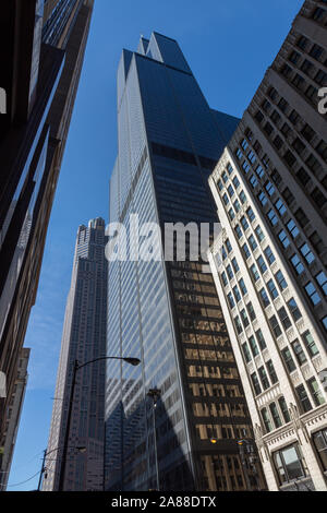 Willis Tower (aka Sears Tower), Chicago, Illinois, USA Stock Photo