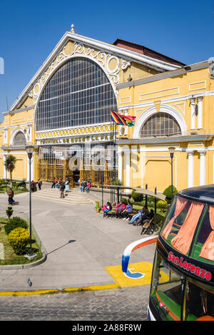 Bus Terminal or Terminal de Buses La Paz is the Bus Central Station in La Paz, Bolivia Stock Photo