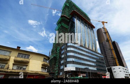 Zemen bank building in Addis Ababa. Stock Photo