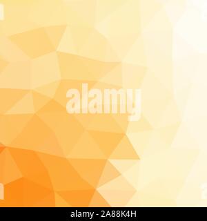 Abstract low poly background of triangles in orange colors. eps 10 Stock Vector
