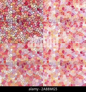 red Stones pattern. Vector background with smooth pebble. Spa stones flat design. eps 10 Stock Vector