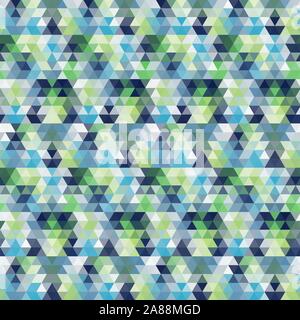 vector wave. abstract image. polygonal style. geometric design. blue, green, gray color. eps 10 Stock Vector