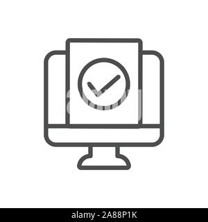In Compliance Icon w paper, checks and list Stock Vector