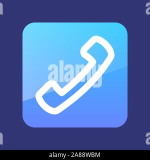 Telephone Handset vector icon, travel illustration , eps 10 Stock Vector