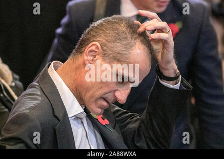 Liverpool, Merseyside. 7th November 2019.  Bill Esterson MP, Member of Parliament for Sefton Central attends the first major policy announcement in the lead up to the 12th December General Election.  He is outlining plans to break up HM Treasury and move a big part of decision making to the north.  Mr McDonnell is also pledging an additional £150bn in a new Social Transformation Fund to be spent over the first five years of 'our Labour government'.  Credit: Cernan Elias/Alamy Live News Stock Photo
