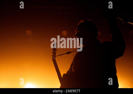 Newcastle/UK - 21st Sept 2019: PIXIES band Frank Blank (Black Francis) live on stage in Newcastle O2 Academy Stock Photo