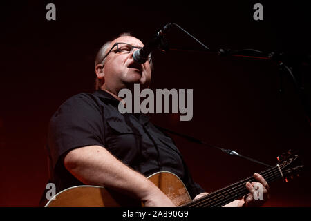 Newcastle/UK - 21st Sept 2019: PIXIES band Frank Blank (Black Francis) live on stage in Newcastle O2 Academy Stock Photo