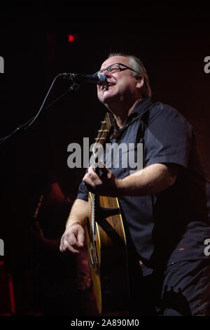 Newcastle/UK - 21st Sept 2019: PIXIES band Frank Blank (Black Francis) live on stage in Newcastle O2 Academy Stock Photo