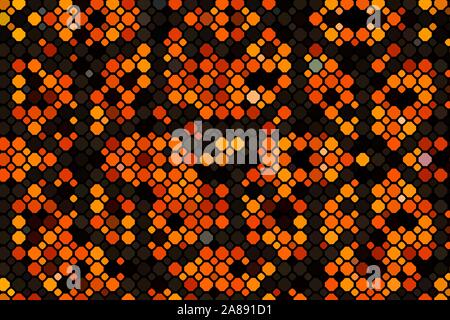 The Dark Orange vector layout with circle shapes. Illustration with set of shining colorful abstract circles. Pattern for beautiful websites. Stock Photo