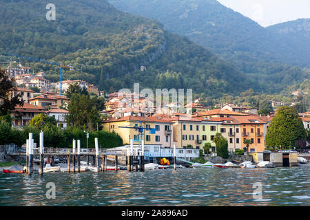 Giulino, taken from a late afternoon boat ride on Lake Como, Lombardy Italy Europe EU Stock Photo