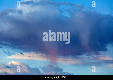 Cloudscape with rain clouds Stock Photo