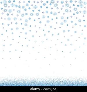 Merry Christmas Banner with Modern Snowflake Simple Modern Design. Vector Illustration Stock Vector