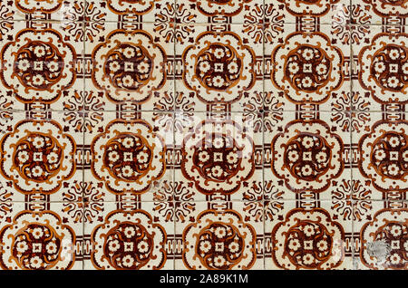 beautiful tile ornament on the floor Stock Photo