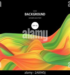 Colorful smooth light lines background. Vector illustration, eps 10, contains transparencies. eps 10 Stock Vector